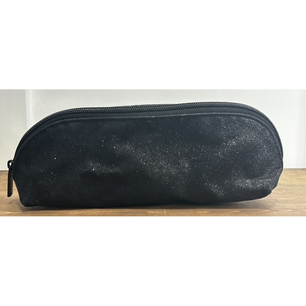 Morphe Brush Bag Black Sparkly Cosmetic Zip Pouch